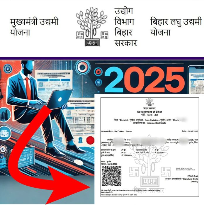 बिहार लघु उद्यमी योजना 2025 के लिए आय प्रमाण पत्र कैसे बनाएं और आवेदन करें